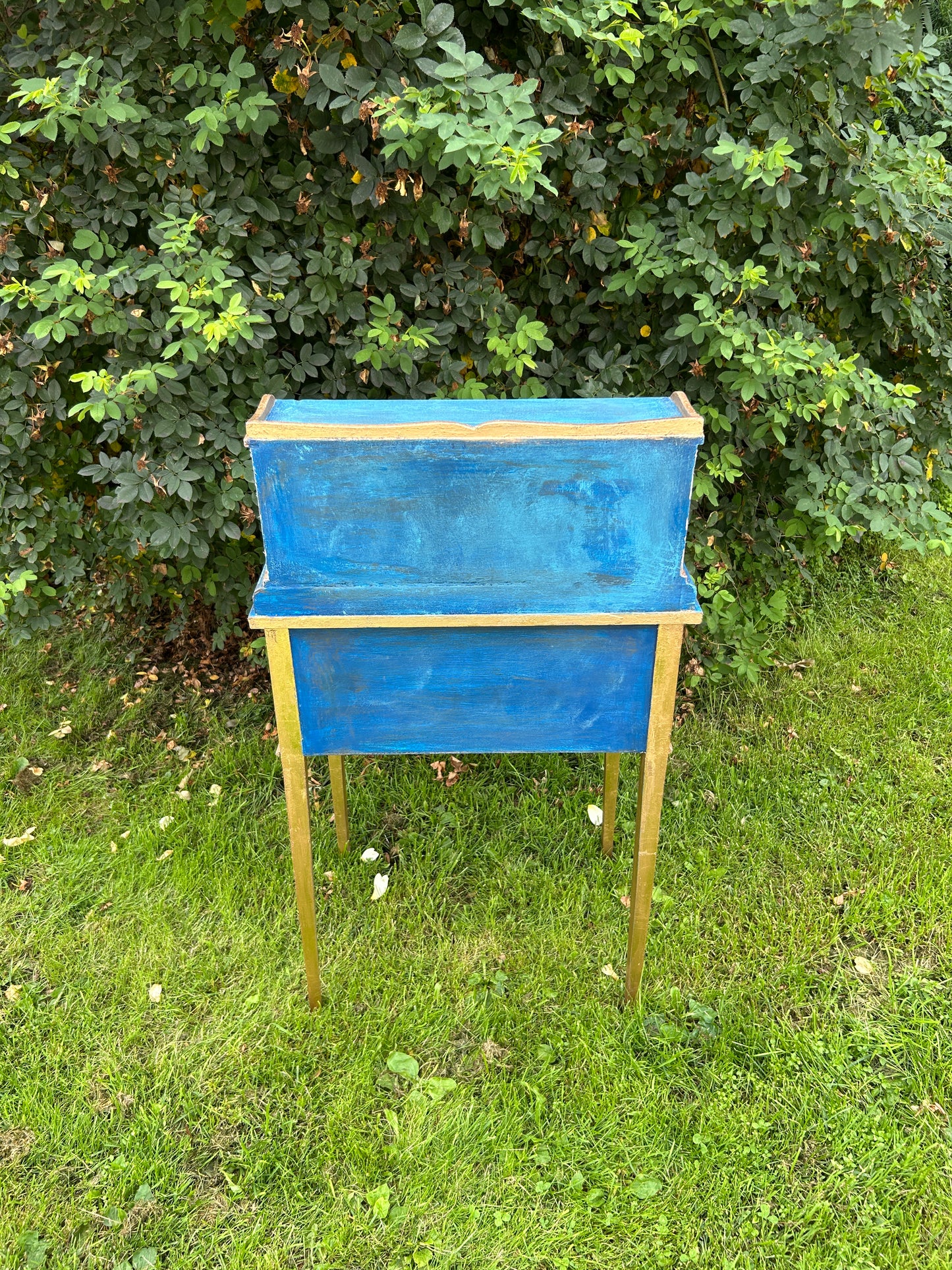 Antique Mini Desk | Re-Designed | Alice in Wonderland | Decoupage | Bright Design | Writing Table | Kids Room | Handmade