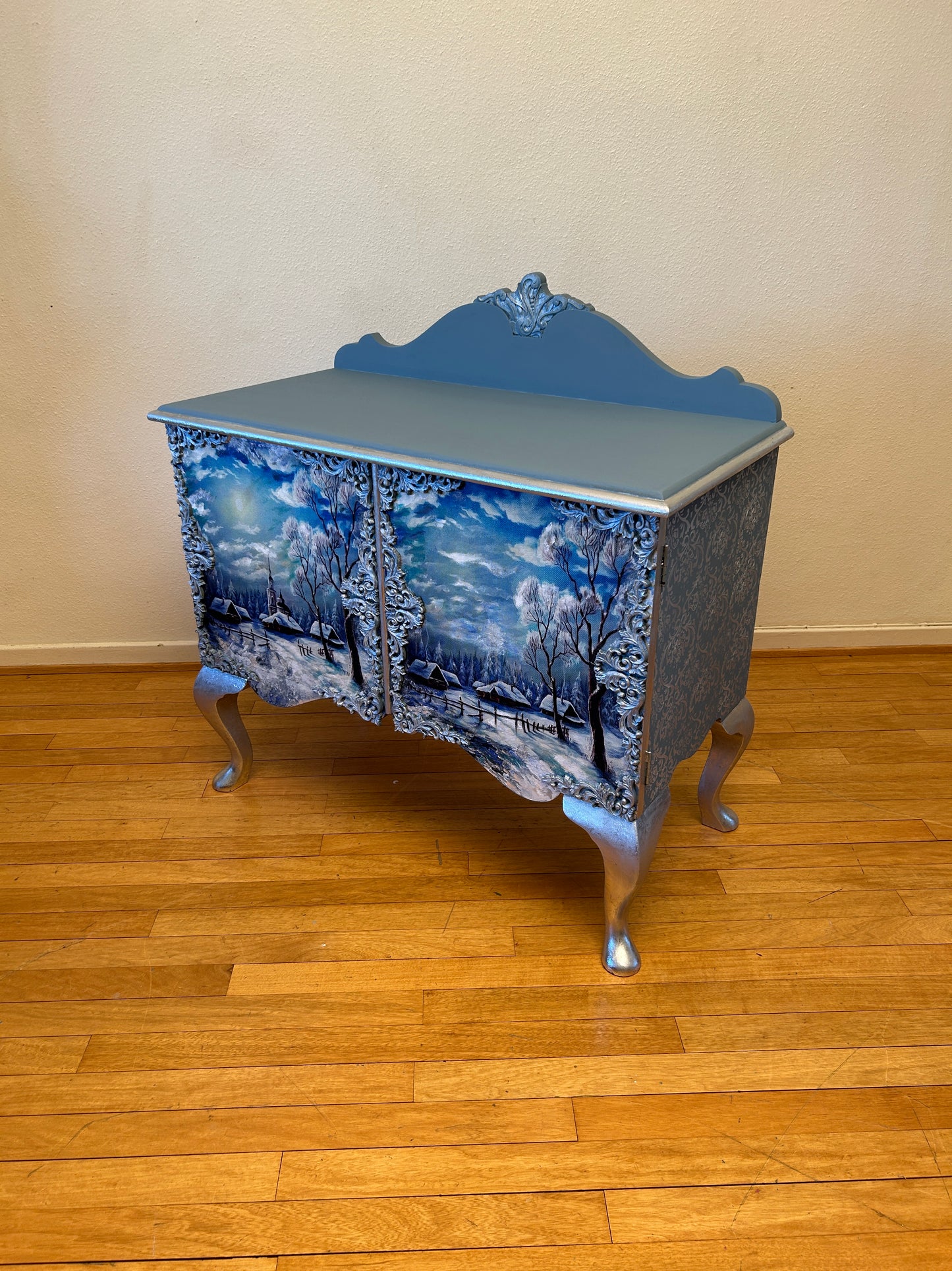 Winter Wooden Dresser | Handmade Natural Wood Furniture | Cozy Rustic Home Decor