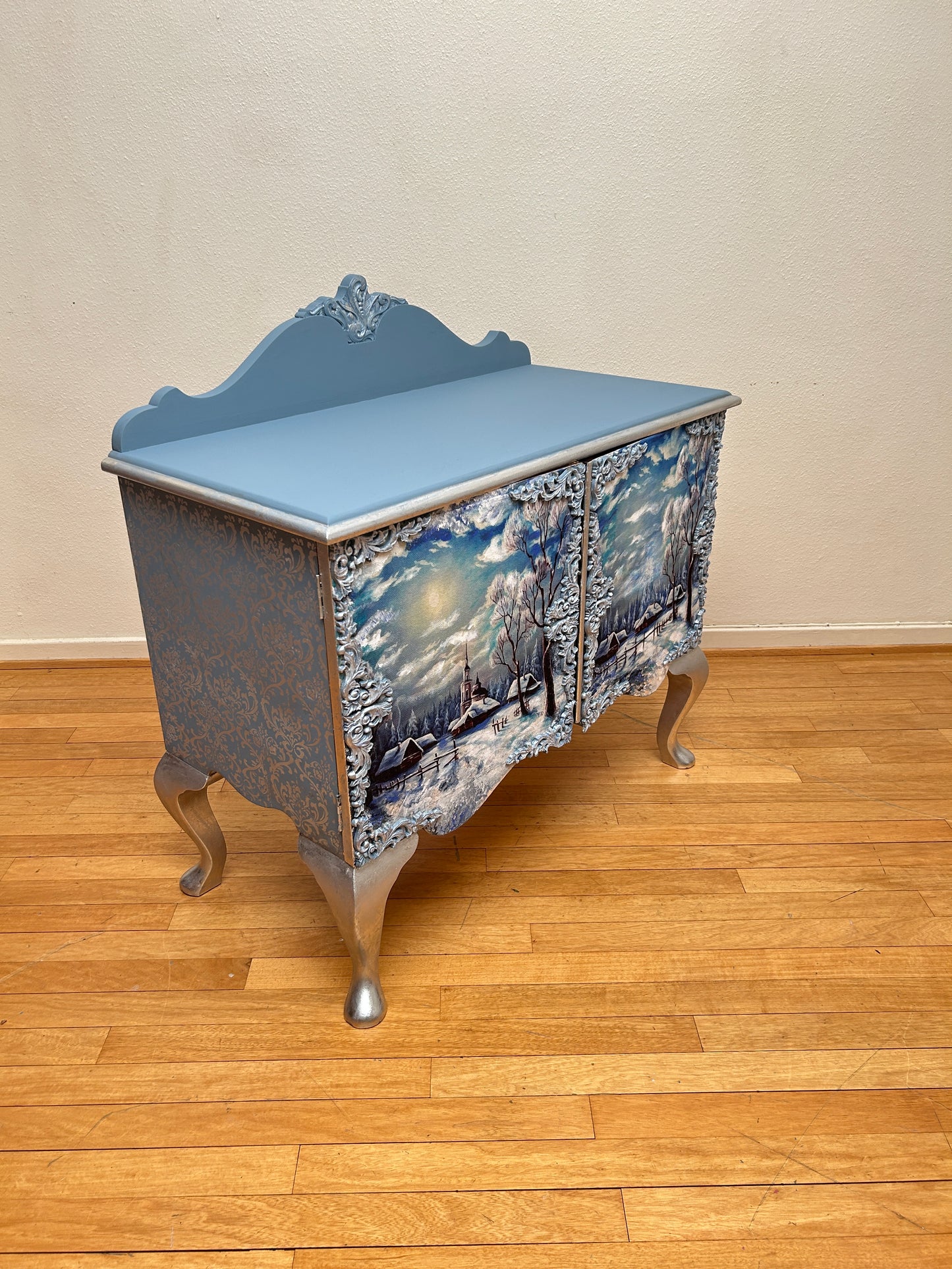 Winter Wooden Dresser | Handmade Natural Wood Furniture | Cozy Rustic Home Decor