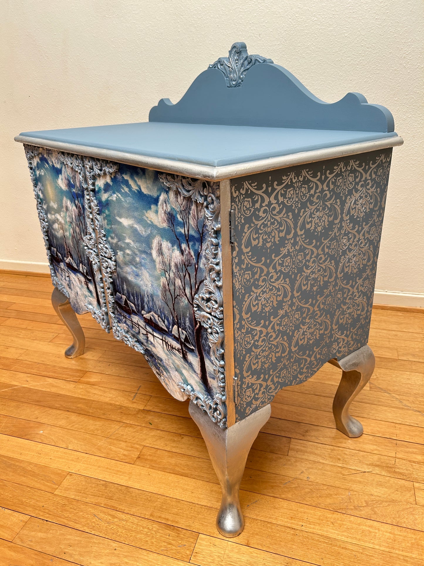 Winter Wooden Dresser | Handmade Natural Wood Furniture | Cozy Rustic Home Decor