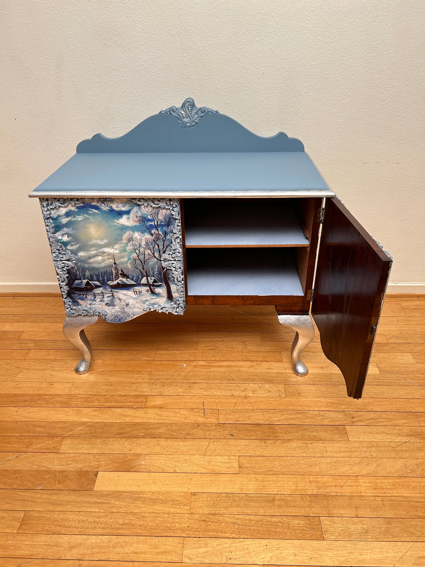 Winter Wooden Dresser | Handmade Natural Wood Furniture | Cozy Rustic Home Decor