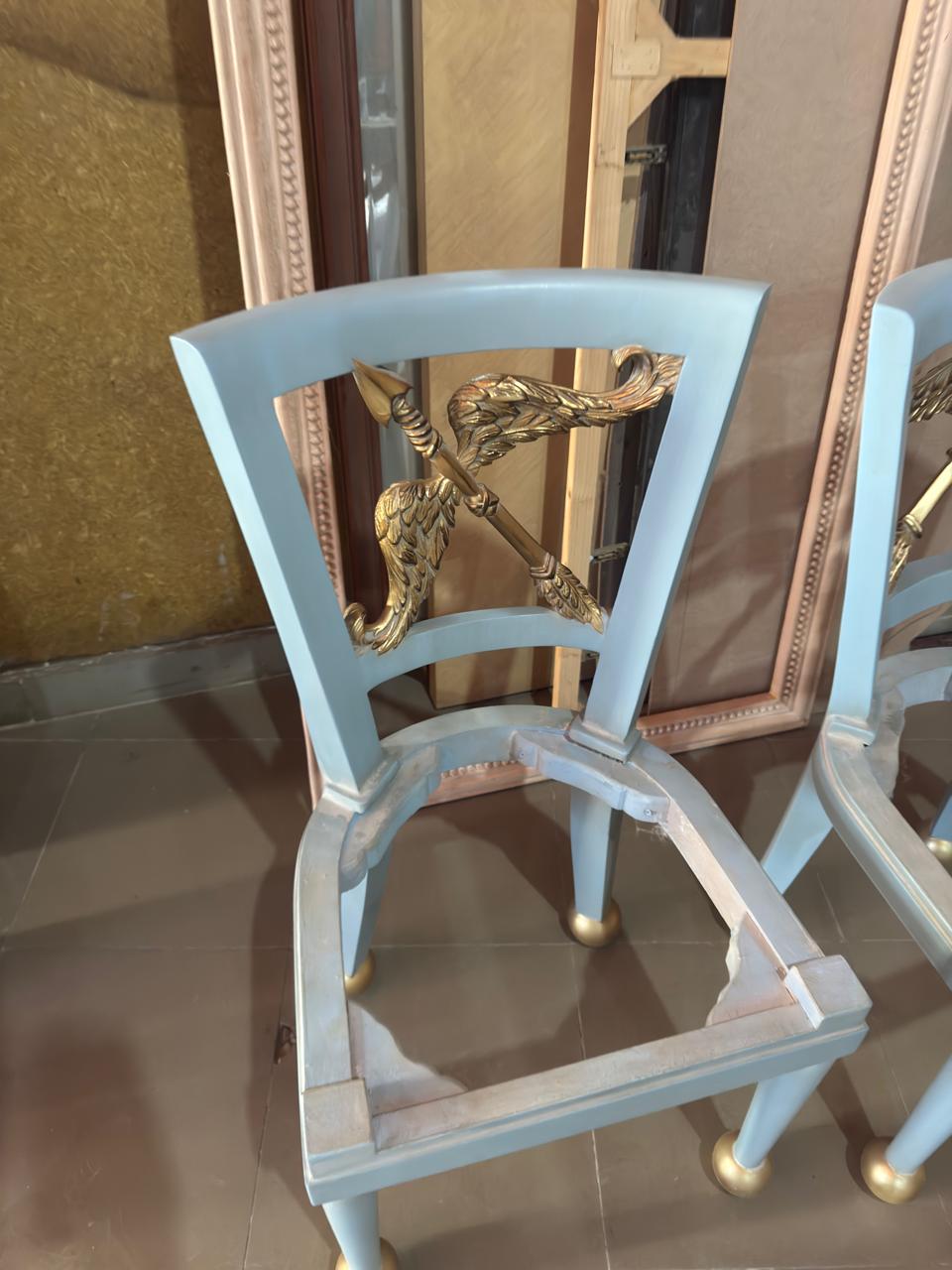 Luxury Custom Bow & Arrow Dining Chair