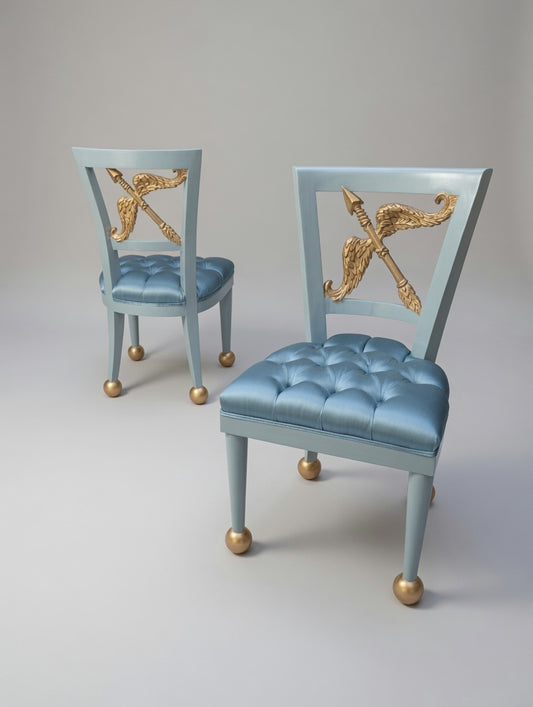 Luxury Custom Bow & Arrow Dining Chair