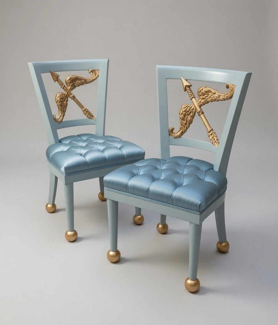 Luxury Custom Bow & Arrow Dining Chair