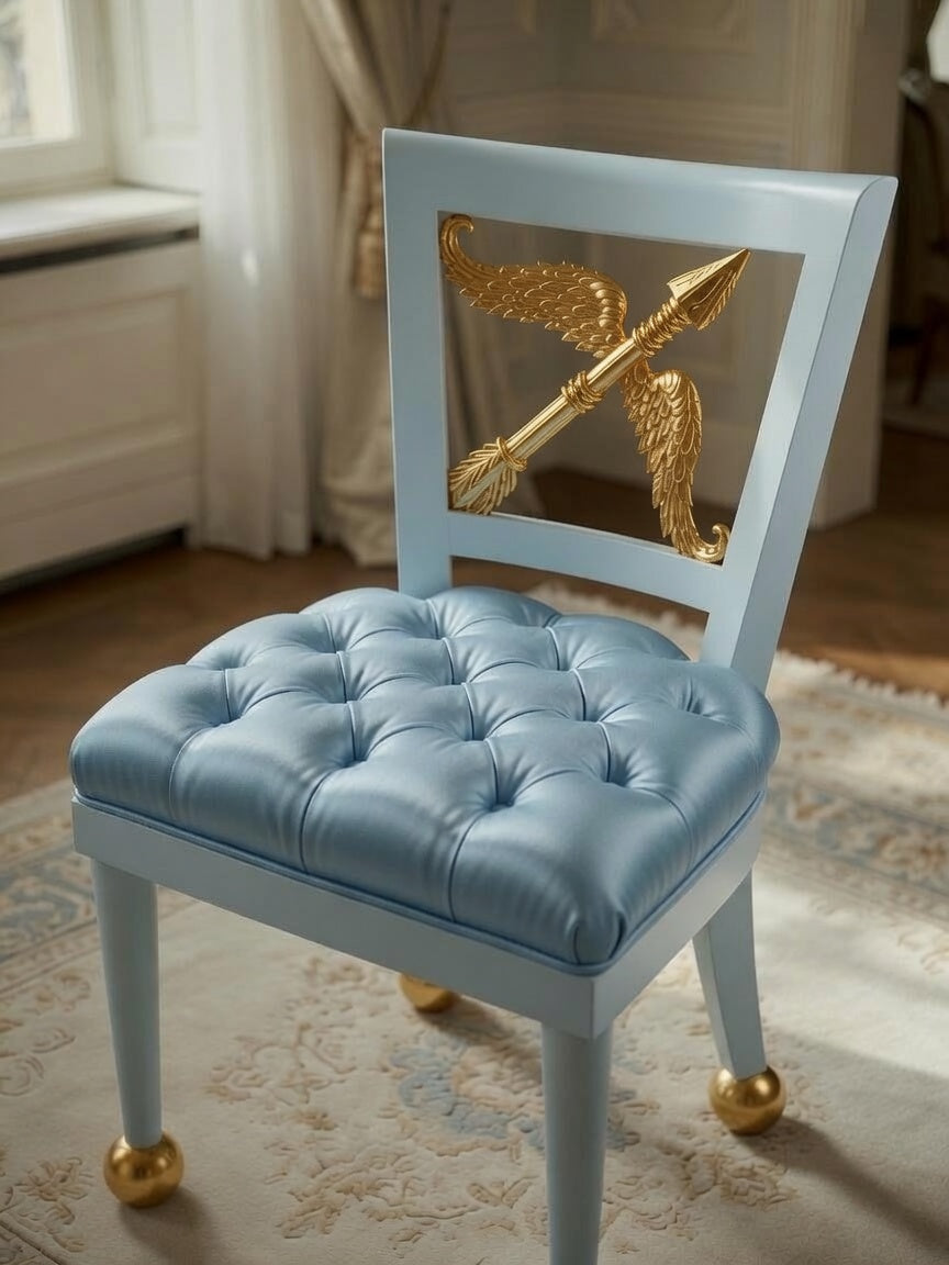 Luxury Custom Bow & Arrow Dining Chair