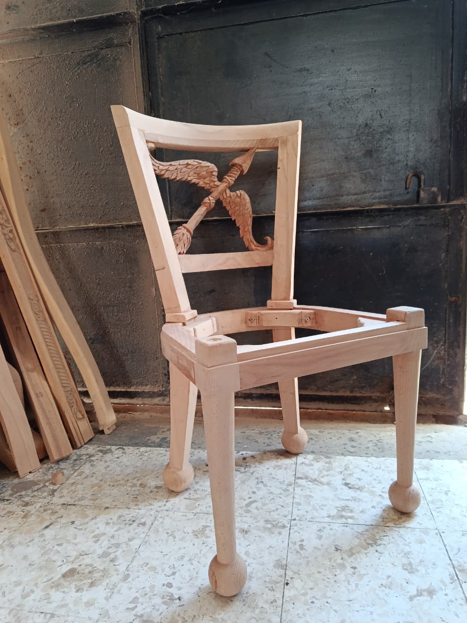 Luxury Custom Bow & Arrow Dining Chair